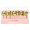 SCRAPCOOKING Décoration Gâteau|Lot de bougies dorées 0 à 9 + 5 étoiles