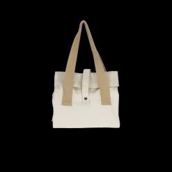 PEBBLY Sac En Tissu|Lunch Bag avec Anses Marron Clair 32 x 25 x 17 cm