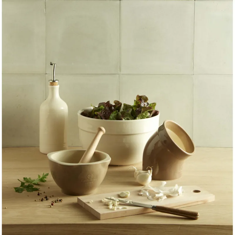 EMILE HENRY Moulin|Main à sel en Céramique Farine Ø 10cm