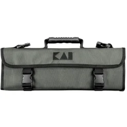 KAI Couteau À Poisson|Couteau Santoku|Mallette 5 Couteaux Japonais Wasabi Black