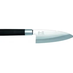 KAI Couteau À Poisson|Couteau Santoku|Mallette 5 Couteaux Japonais Wasabi Black