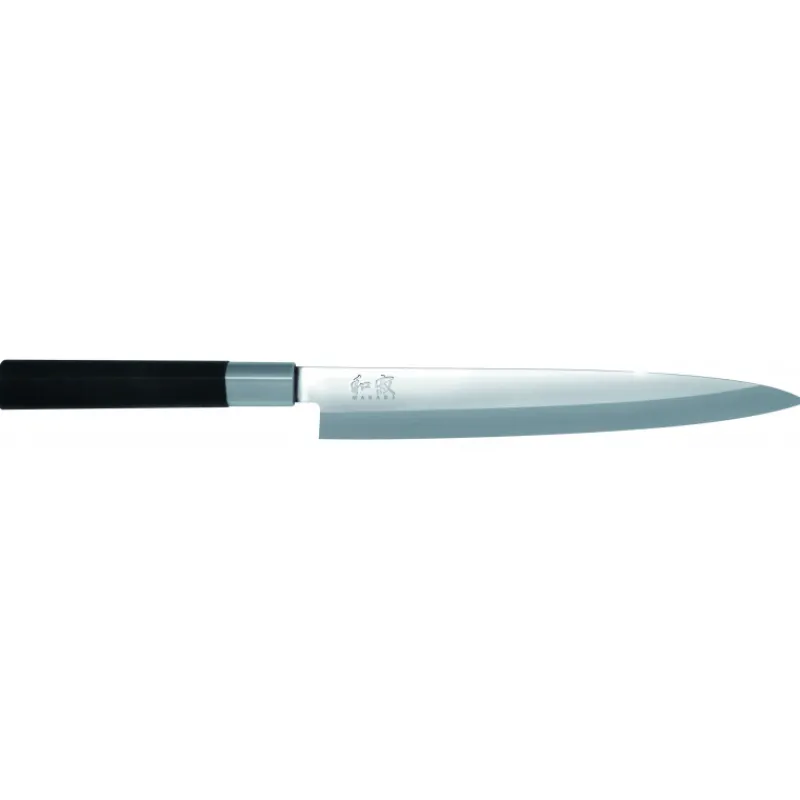 KAI Couteau À Poisson|Couteau Santoku|Mallette 5 Couteaux Japonais Wasabi Black