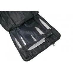 ARCOS Rangement Couteaux|Mallette de cuisine 5 couteaux de cuisine et un fusil Universal Noir