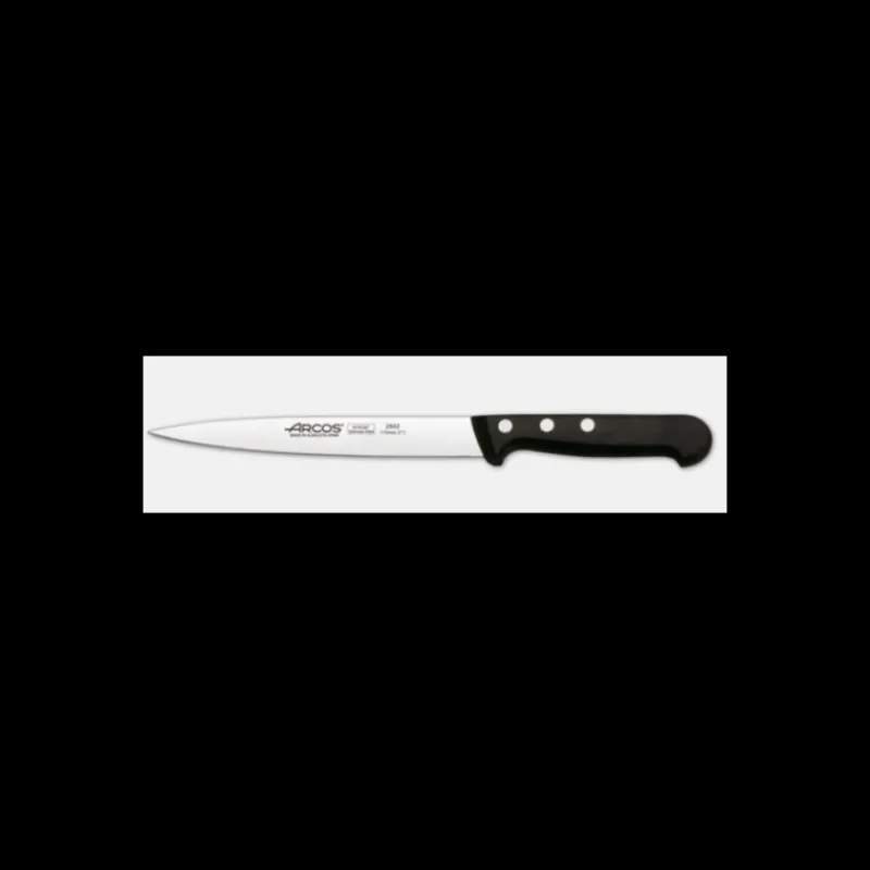 ARCOS Rangement Couteaux|Mallette de cuisine 5 couteaux de cuisine et un fusil Universal Noir