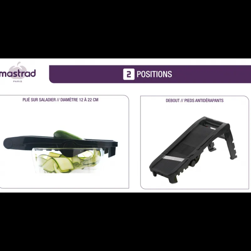 MASTRAD Mandoline De Cuisine|Mandoline Multi-râpes