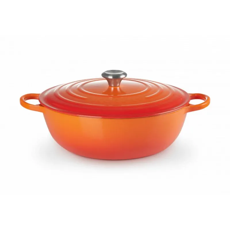LE CREUSET Marmites|Marmite en Fonte 32 cm Volcanique Signature