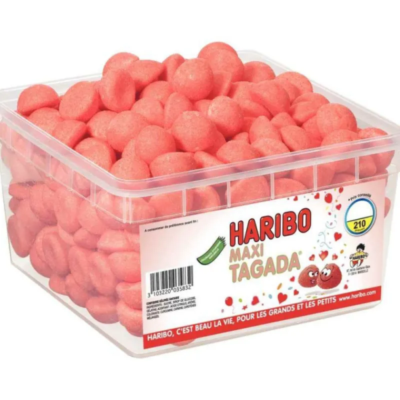 HARIBO Confiserie|Maxi Tagada x 210 - Boîte Bonbon