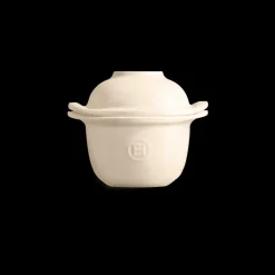 EMILE HENRY Servir, Présenter|Plat De Cuisson|Mini Cocotte Coquetier en Céramique Ø 14 cm Argile