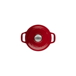 CHASSEUR Cocotte En Fonte|Mini Cocotte en Fonte Ronde 10 cm Rouge