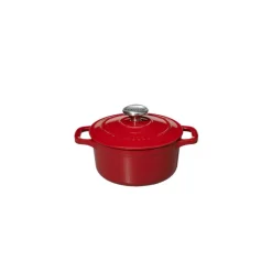 CHASSEUR Cocotte En Fonte|Mini Cocotte en Fonte Ronde 10 cm Rouge