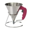 DE BUYER Entonnoir À Piston|Mini Entonnoir à Piston Inox Fushia KWIK
