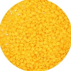 FUNCAKES Décoration Comestible|Mini Etoiles Jaunes en sucre 60 g