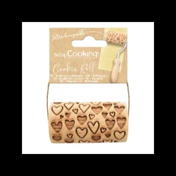 SCRAPCOOKING Ustensiles Pâtisserie|Mini Rouleau à Pâtisserie Empreinte Coeur 7 cm