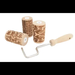 SCRAPCOOKING Ustensiles Pâtisserie|Mini Rouleau à Pâtisserie Empreinte Noël Interchangeable 7 cm (x3)