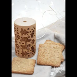 SCRAPCOOKING Ustensiles Pâtisserie|Mini Rouleau à Pâtisserie Empreinte Pain d'Epices 7 cm