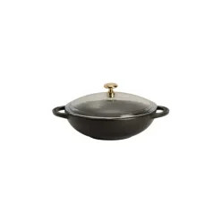 CHASSEUR Woks|Mini Wok en Fonte 18 cm Noir Mat