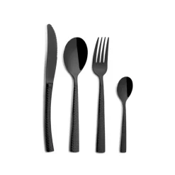 COMAS Couverts|Ménagère 24 pièces HIDRAULIC BLACK Inox 18% 3 mm