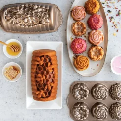 NORDIC WARE Moule Anti-adhésif|Moules À Gâteaux|Moule à Cake Abeilles Toffee