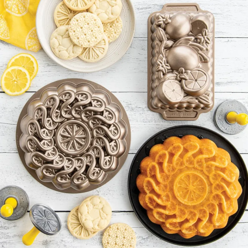 NORDIC WARE Moule Anti-adhésif|Moules À Gâteaux|Moule à Cake Citron Toffee