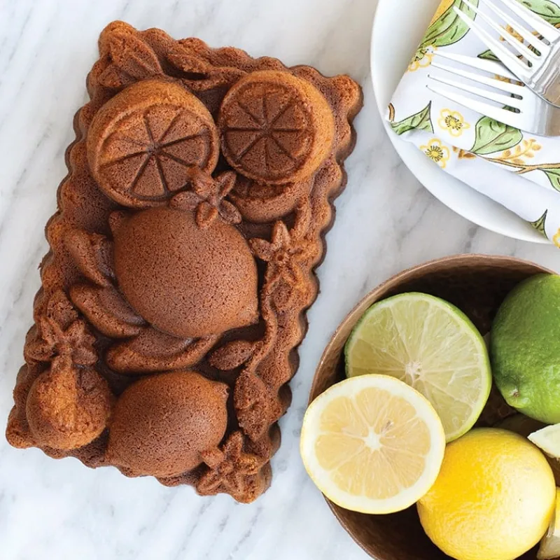 NORDIC WARE Moule Anti-adhésif|Moules À Gâteaux|Moule à Cake Citron Toffee