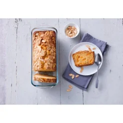 PYREX Moules À Gâteaux|Moule à Cake en Verre 30 cm 1,7 L Bake & Enjoy