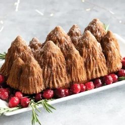 NORDIC WARE Moule Anti-adhésif|Moules À Gâteaux|Moule à Cake Forêt de Sapins Silver