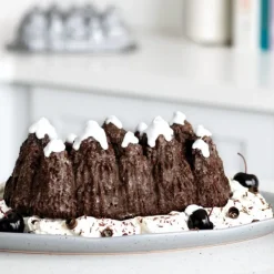 NORDIC WARE Moule Anti-adhésif|Moules À Gâteaux|Moule à Cake Forêt de Sapins Silver