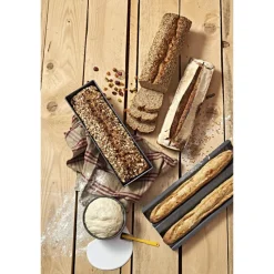 DE BUYER Moule Anti-adhésif|Moules À Gâteaux|Moule à Cake Plié Anti Adhésif 25 x 10 cm x H 7 cm