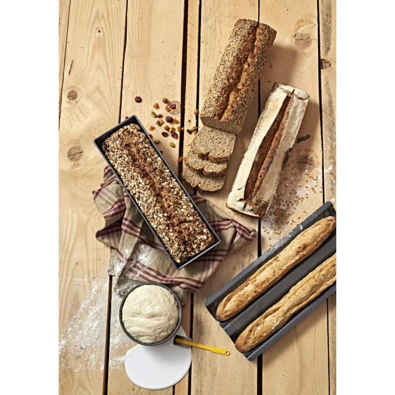 DE BUYER Moule Anti-adhésif|Moules À Gâteaux|Moule à Cake Plié Anti Adhésif 25 x 10 cm x H 7 cm