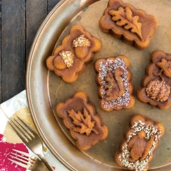 NORDIC WARE Moule Anti-adhésif|Moules À Gâteaux|Moule à Cakes Automne Assortis (x6) Bronze