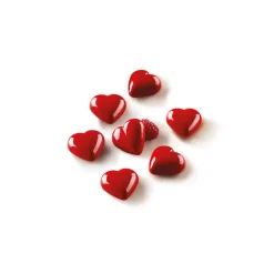 EASY CHOC Moules À Chocolat|Moule Silicone|Moule à Chocolat 12 Cœurs Bombés - Silicone Spécial Chocolat