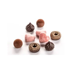 EASY CHOC Moules À Chocolat|Moule Silicone|Moule à Chocolat 12 Cœurs Bombés - Silicone Spécial Chocolat