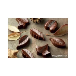 EASY CHOC Moules À Chocolat|Moule Silicone|Moule à Chocolat 8 Feuilles - Silicone Spécial Chocolat