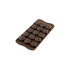 EASY CHOC Moules À Chocolat|Moule Silicone|Moule à Chocolat 12 Hiboux - Silicone Spécial Chocolat