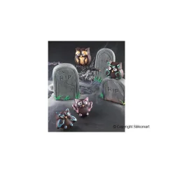 EASY CHOC Moules À Chocolat|Moule Silicone|Moule à Chocolat 12 Hiboux - Silicone Spécial Chocolat