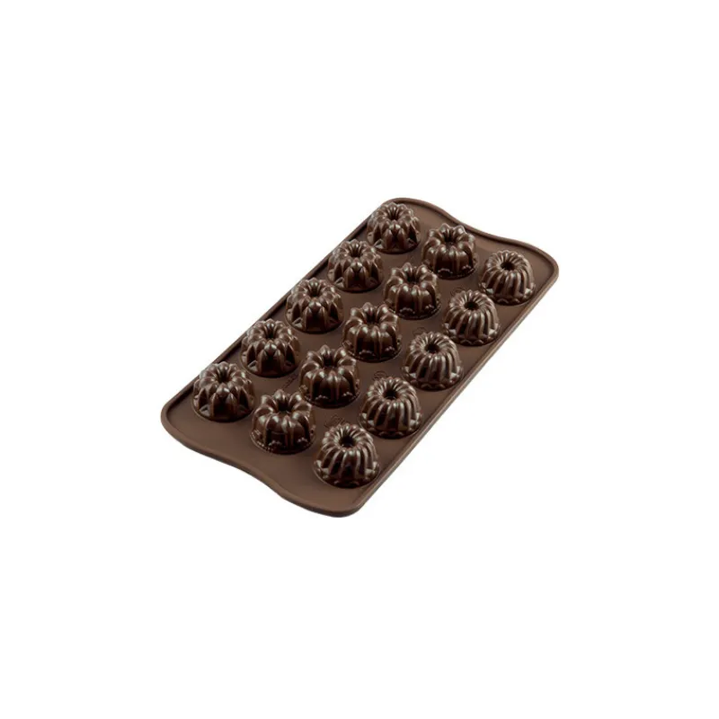 EASY CHOC Moules À Chocolat|Moule Silicone|Moule à Chocolat 15 Kouglof Fantaisie - Silicone Spécial Chocolat