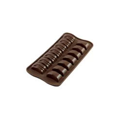 EASY CHOC Moules À Chocolat|Moule Silicone|Moule à Chocolat 14 Rectangles Ondulés - Silicone Spécial Chocolat