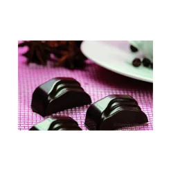 EASY CHOC Moules À Chocolat|Moule Silicone|Moule à Chocolat 14 Rectangles Ondulés - Silicone Spécial Chocolat