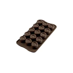 EASY CHOC Moules À Chocolat|Moule Silicone|Moule à Chocolat 15 Ronds - Silicone Spécial Chocolat