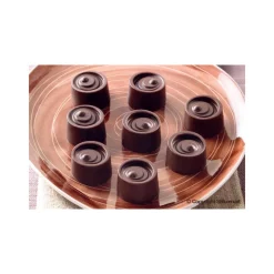 EASY CHOC Moules À Chocolat|Moule Silicone|Moule à Chocolat 15 Ronds - Silicone Spécial Chocolat