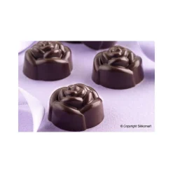EASY CHOC Moules À Chocolat|Moule Silicone|Moule à Chocolat 15 Roses - Silicone Spécial Chocolat