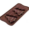 SILIKOMART Moules À Chocolat|Moule Silicone|Moule à Chocolat 4 Sapins Easy Choc - Silicone Spécial Chocolat