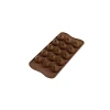 SILIKOMART Moules À Chocolat|Moule Silicone|Moule à Chocolat 15 Sphères Torsadées Easy Choc - Silicone Spécial Chocolat