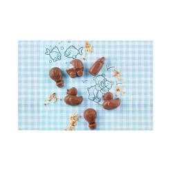 EASY CHOC Moules À Chocolat|Moule Silicone|Moule à Chocolat 12 Sujets Bébé - Silicone Spécial Chocolat