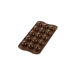 EASY CHOC Moules À Chocolat|Moule Silicone|Moule à Chocolat 15 Truffes - Silicone Spécial Chocolat