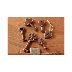 EASY CHOC Moules À Chocolat|Moule Silicone|Moule à Chocolat Clés et Cadenas - Silicone Spécial Chocolat