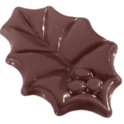 CHOCOLATE WORLD Moules À Chocolat|Moule à Chocolat Grandes Feuilles de Houx (x12)