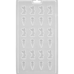 WILTON Moules À Chocolat|Moule à Chocolat Mini Lapins et Carottes