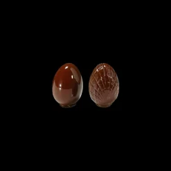 BARRY Moules À Chocolat|Moule à Chocolat Oeuf 10 cm Strié (x4)