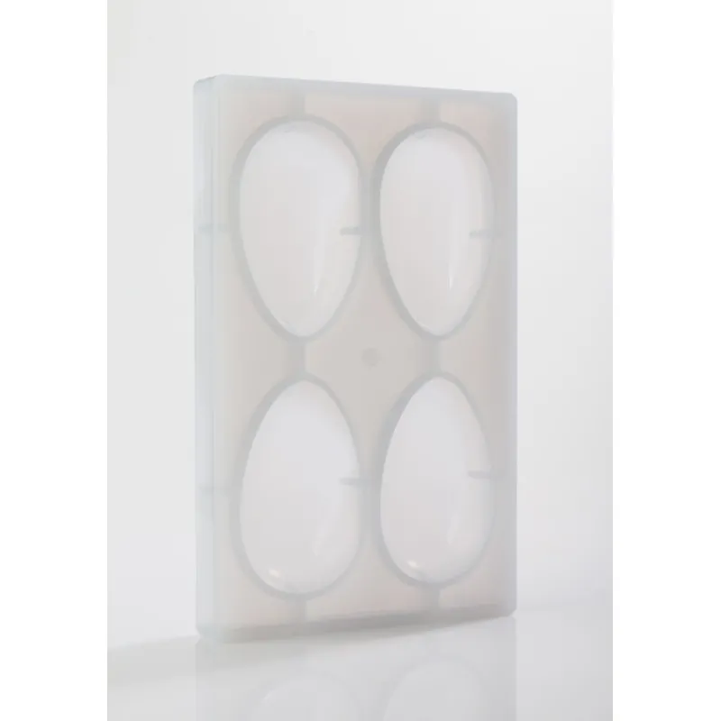 BARRY Moules À Chocolat|Moule à Chocolat Oeuf Lisse 10,5 cm (x4)